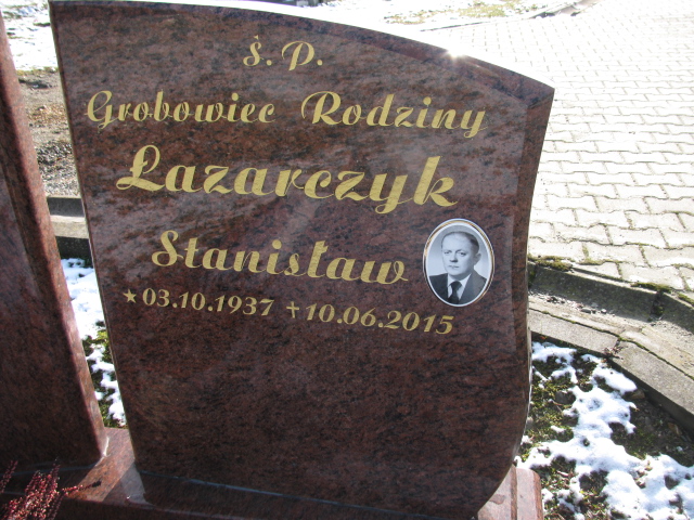 Stanisław Łazarczyk 1937 Porąbka Gmina - Grobonet - Wyszukiwarka osób pochowanych