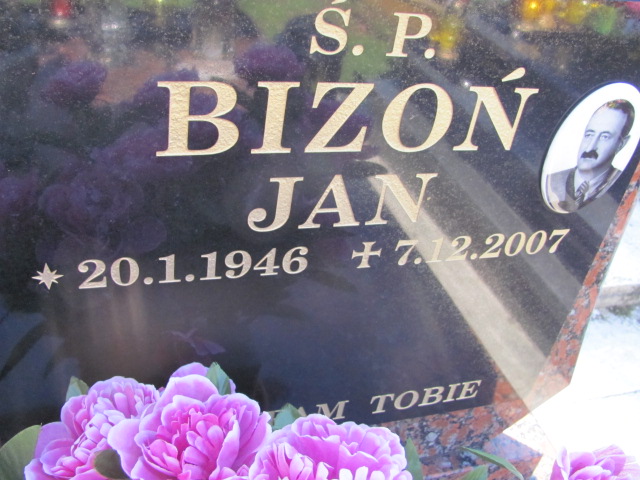 Jan Bizoń 1946 Porąbka Gmina - Grobonet - Wyszukiwarka osób pochowanych