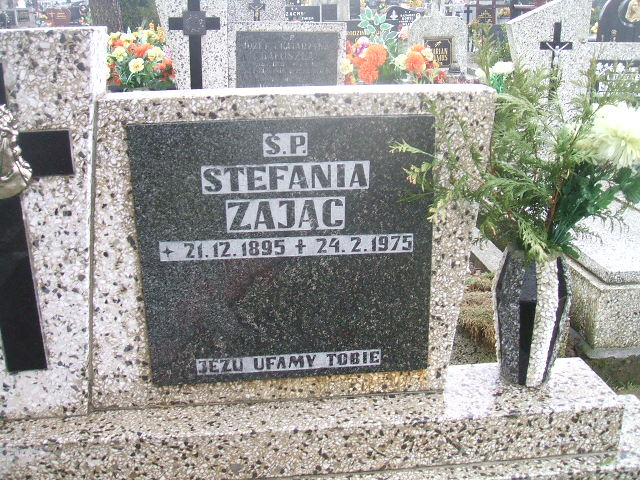 Stefania Zając 1895 Porąbka Gmina - Grobonet - Wyszukiwarka osób pochowanych