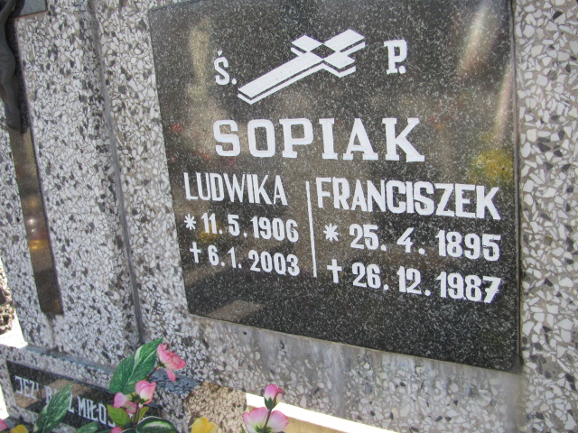 Franciszek Sopiak 1895 Porąbka Gmina - Grobonet - Wyszukiwarka osób pochowanych