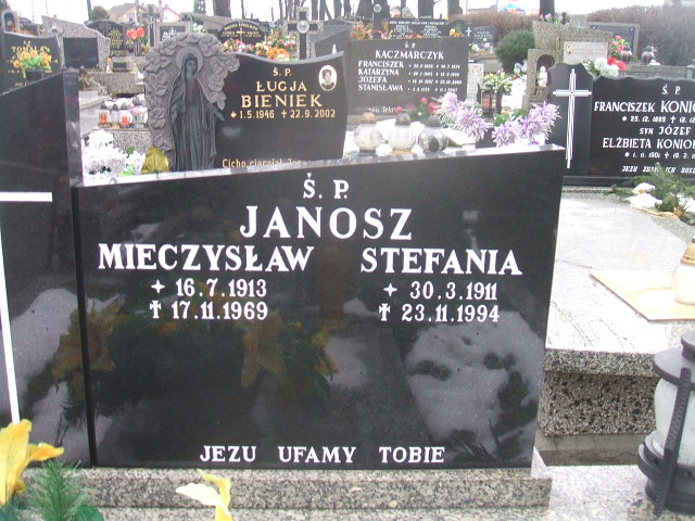 Mieczysław Janosz 1913 Porąbka Gmina - Grobonet - Wyszukiwarka osób pochowanych