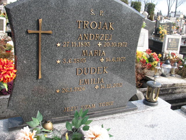 Andrzej Trojak 1893 Porąbka Gmina - Grobonet - Wyszukiwarka osób pochowanych