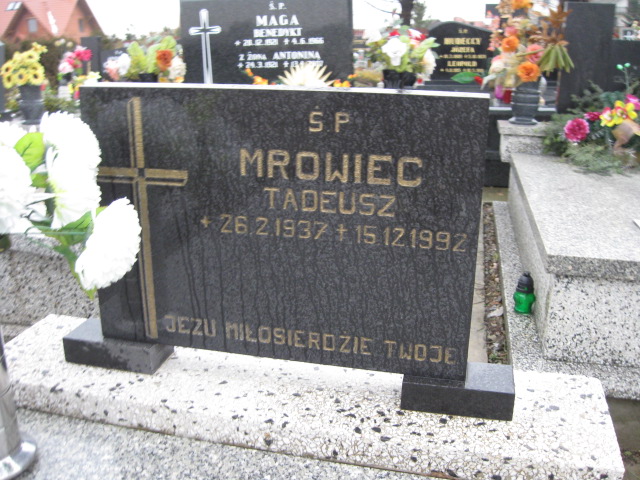 Tadeusz Mrowiec 1937 Porąbka Gmina - Grobonet - Wyszukiwarka osób pochowanych