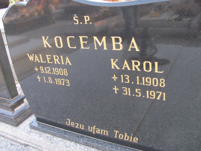 Karol Kocemba 1908 Porąbka Gmina - Grobonet - Wyszukiwarka osób pochowanych