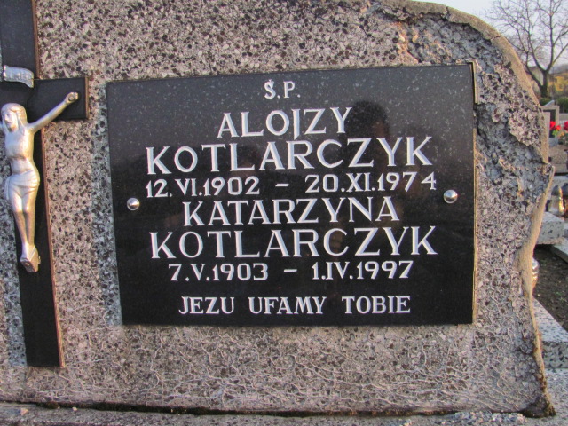 Katarzyna Kotlarczyk 1903 Porąbka Gmina - Grobonet - Wyszukiwarka osób pochowanych